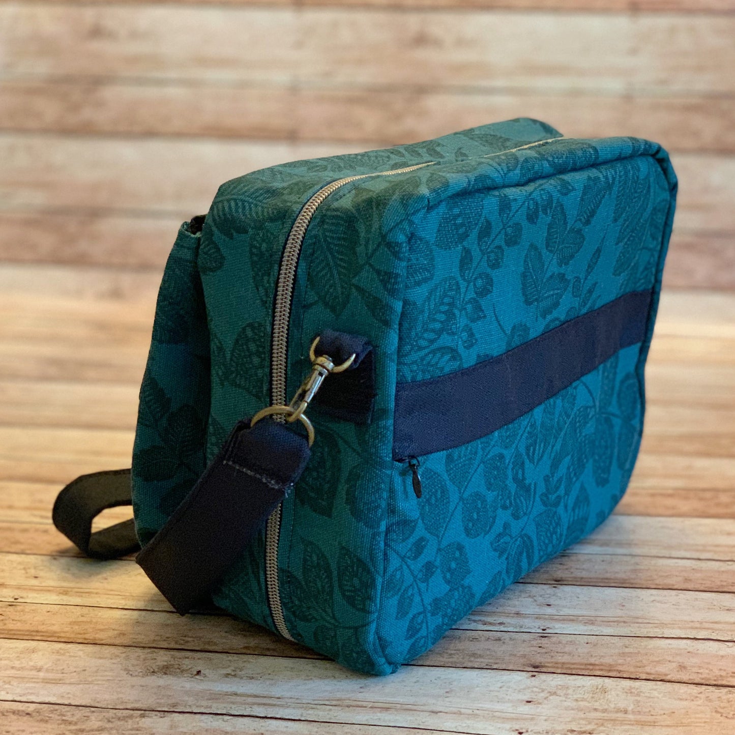 Green & Black Foliage Bible Bag
