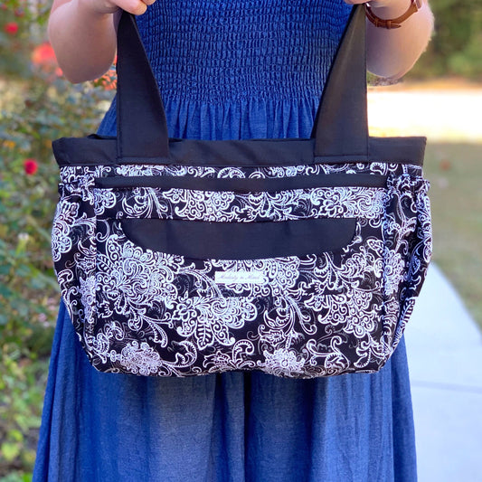 Charcoal & Black Mini Everything Tote