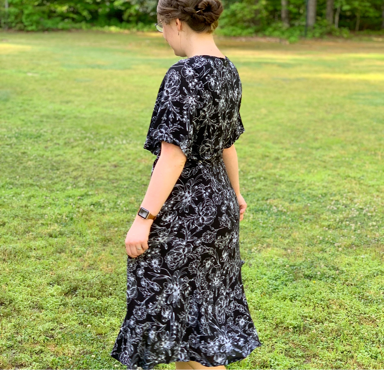Preorder | Black & White Floral Courtney Style Dress