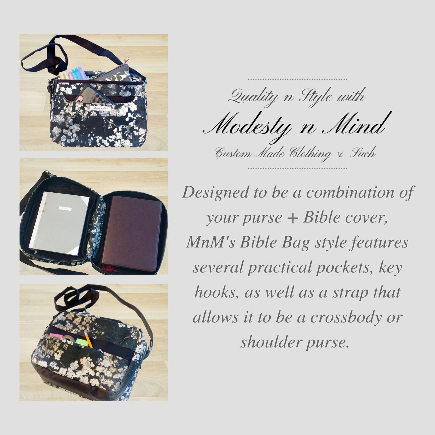 Sunflower Bible Bag + Wristlet Set