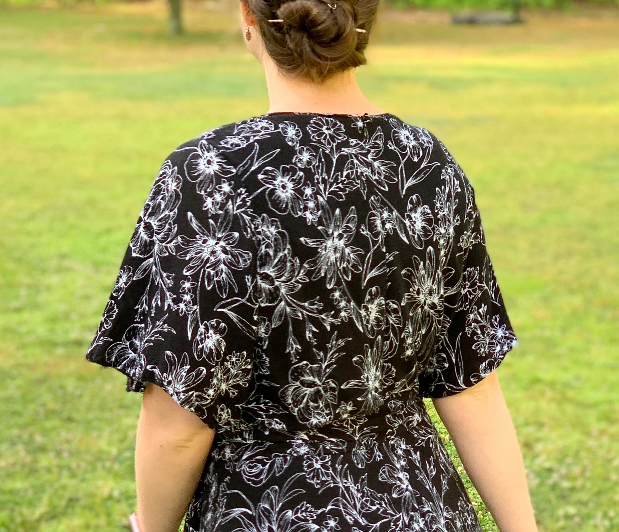 Preorder | Black & White Floral Courtney Style Dress
