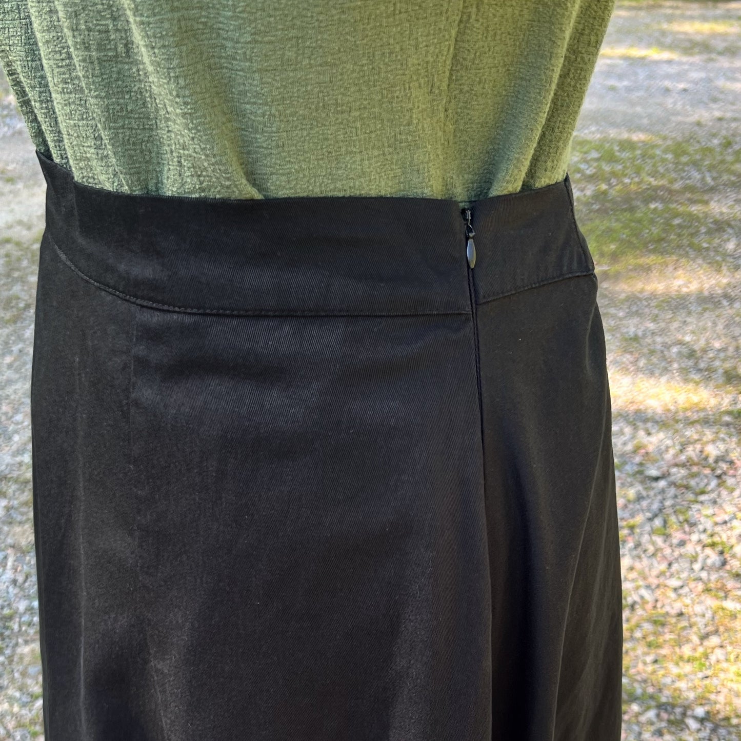 Black Maxi Length Evelyn Style Skirt