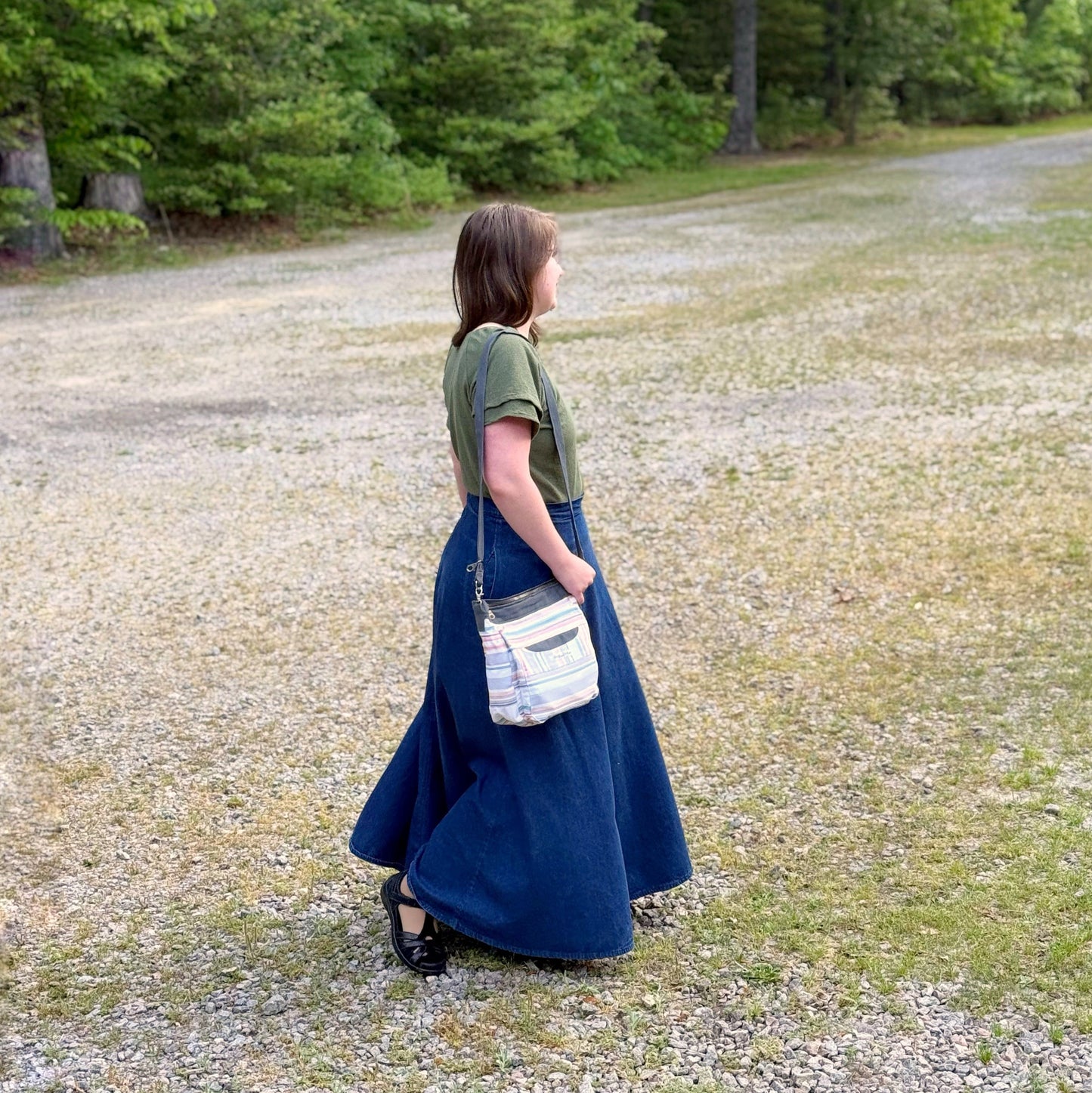Maxi Length Evelyn Style Skirt (Medium Weight)