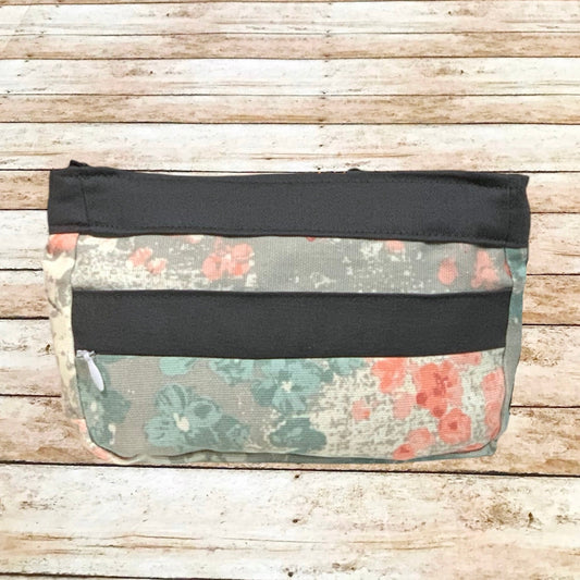 Pink & Teal Floral Mini Wristlet Wallet