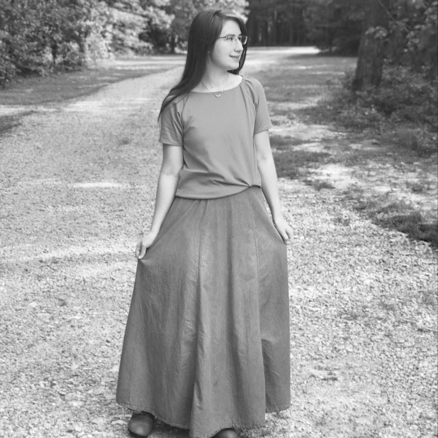 Preorder | Khaki Maxi Length Evelyn Style Skirt