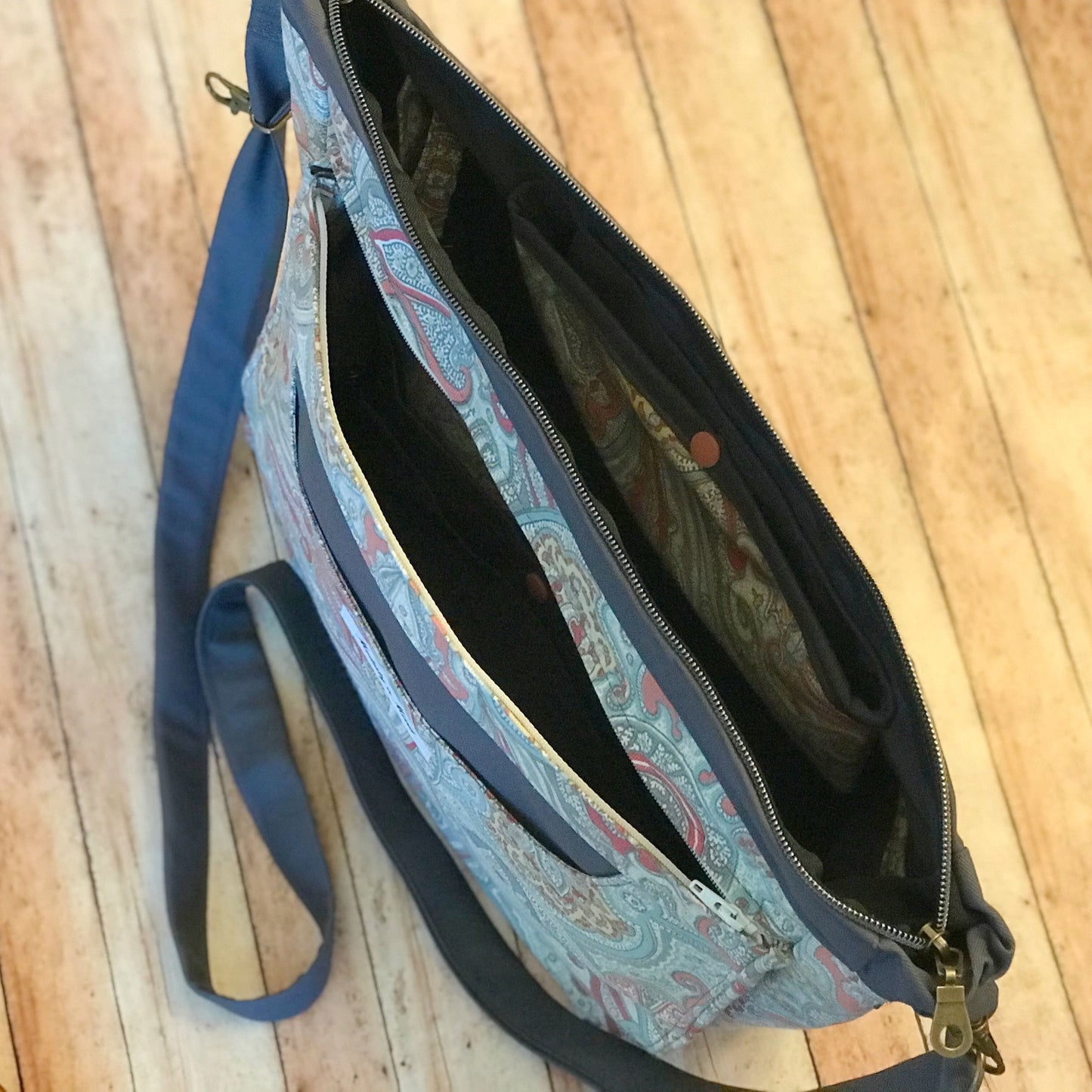 Coral & Gray Everyday Crossbody