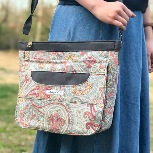 Coral & Gray Everyday Crossbody