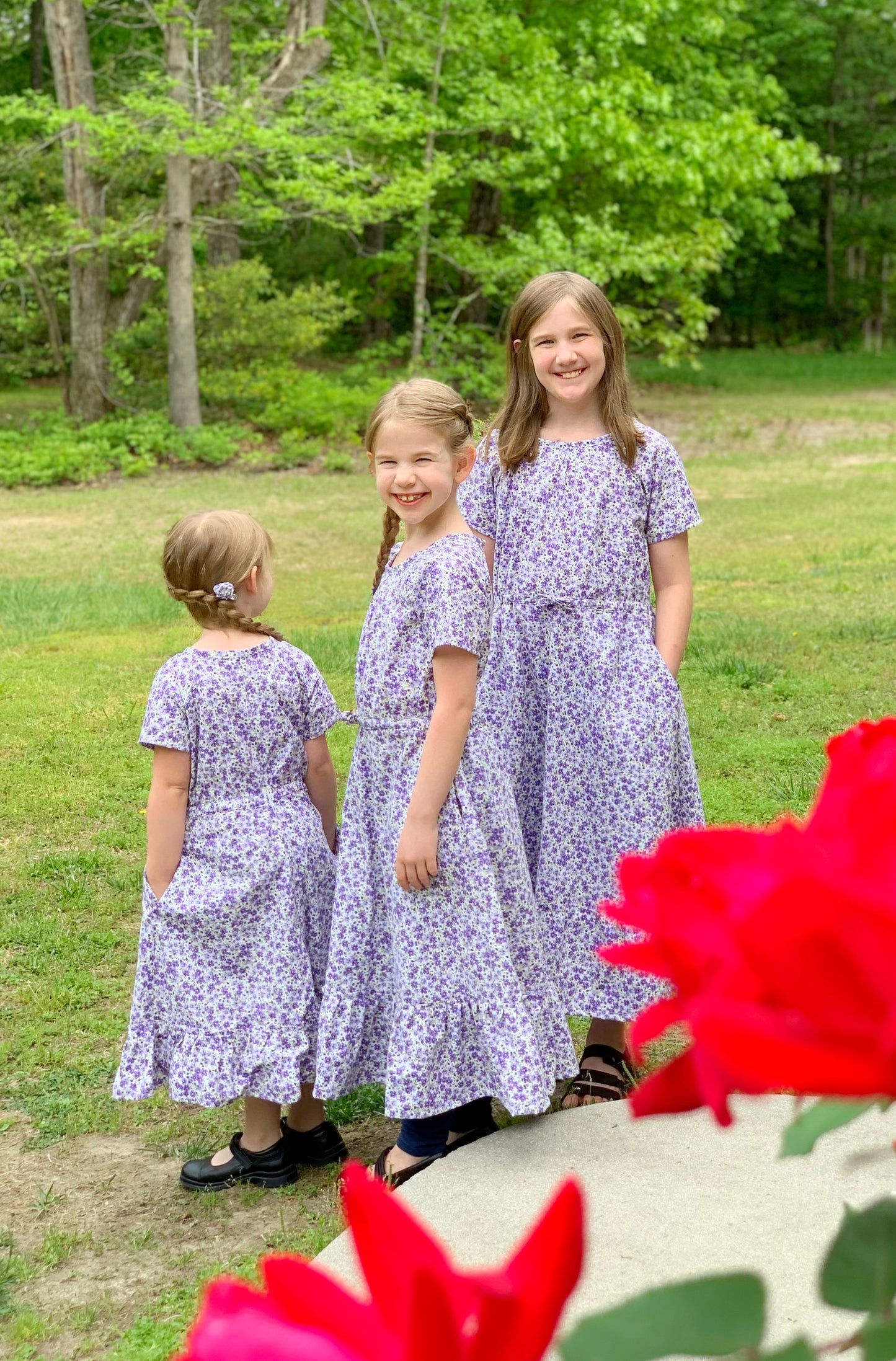 Girls’ Floral Modern Prairie Style Dress