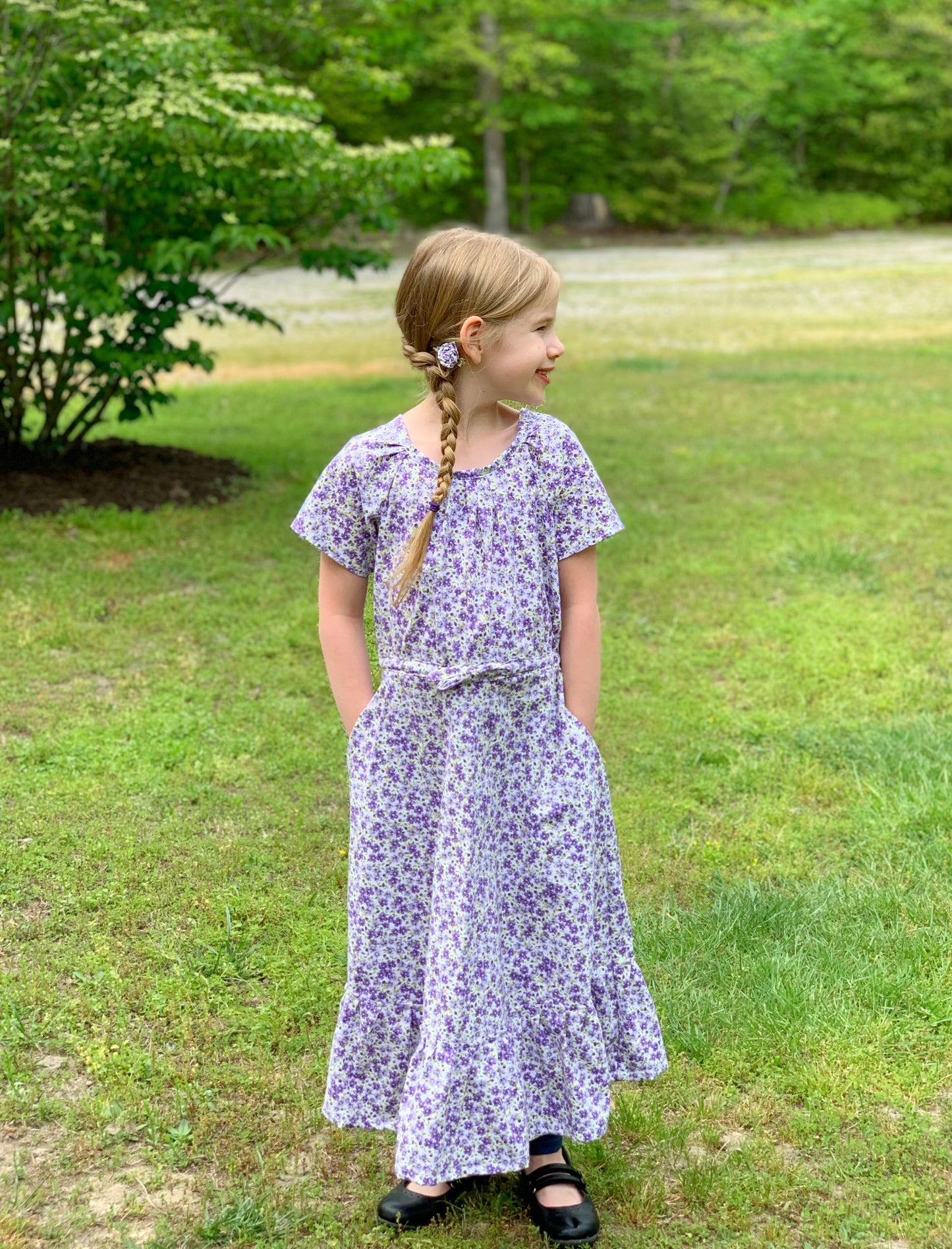 Girls’ Floral Modern Prairie Style Dress