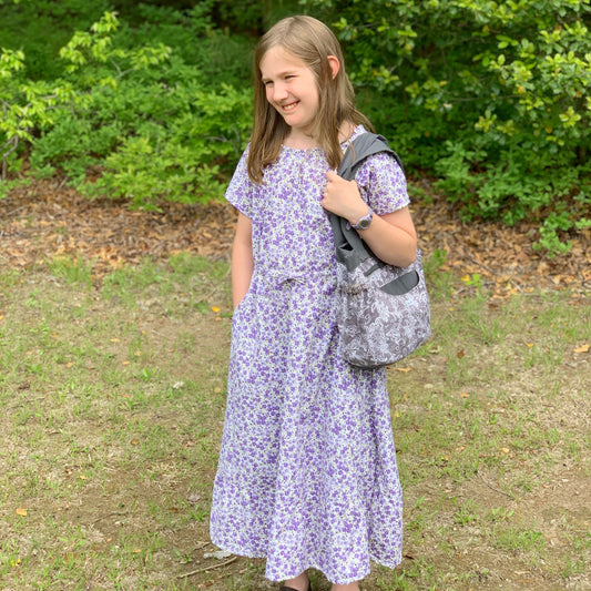 Girls’ Floral Modern Prairie Style Dress