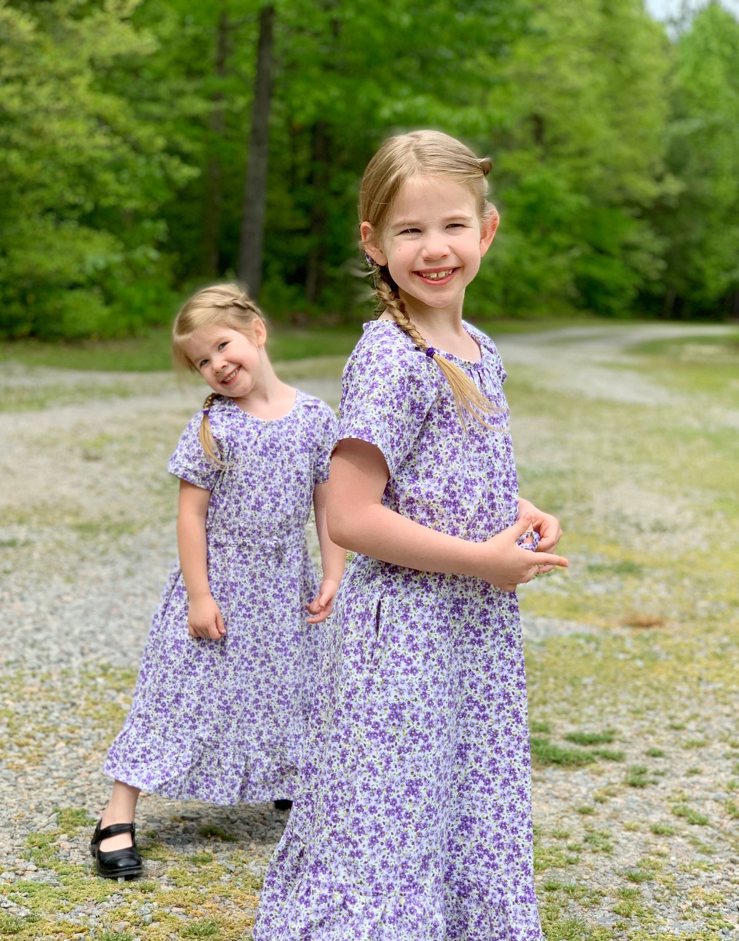 Girls’ Floral Modern Prairie Style Dress