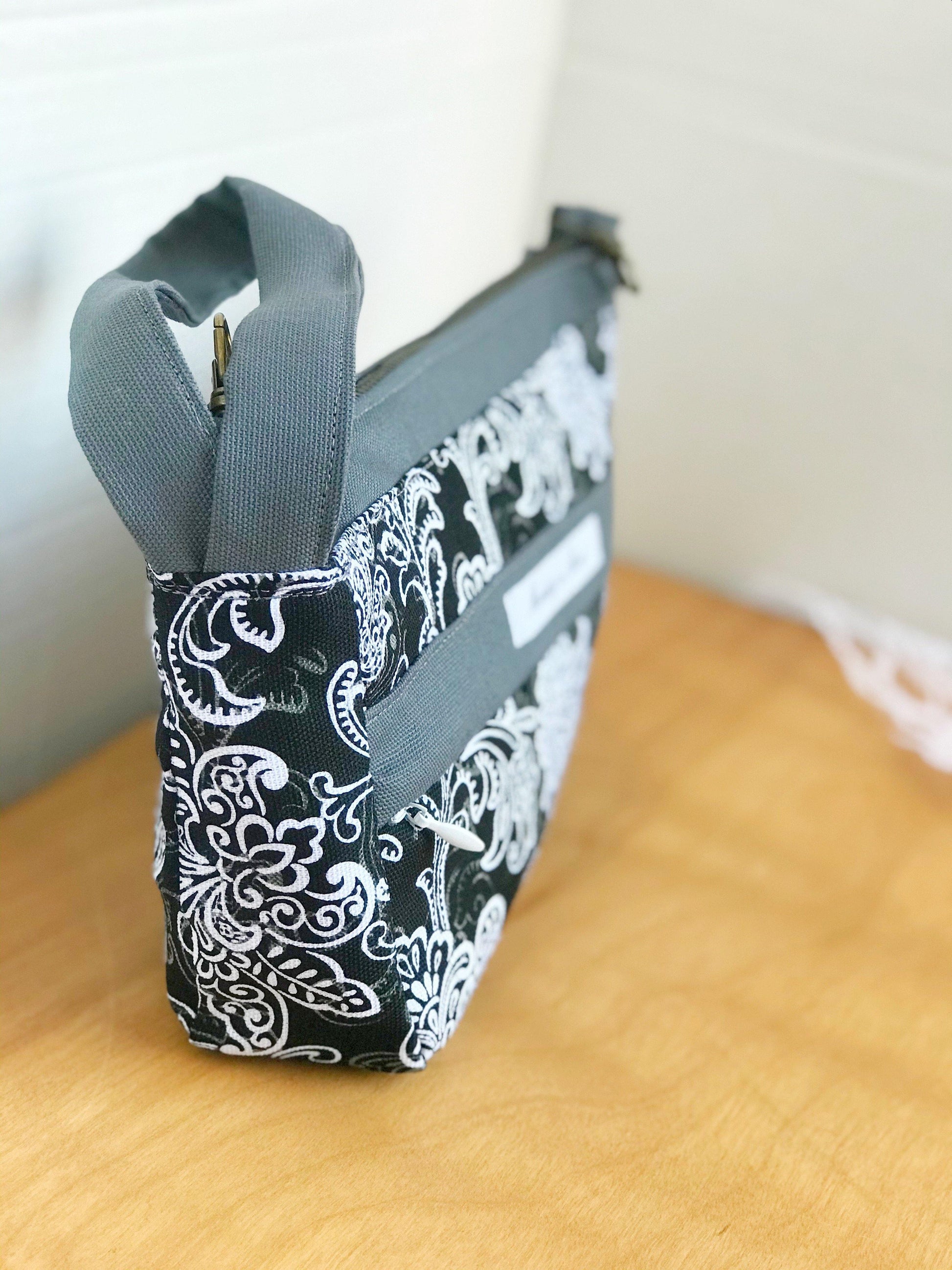 Charcoal & Black Casual Wristlet-Modesty n Mind-Ready to Ship,Wristlets