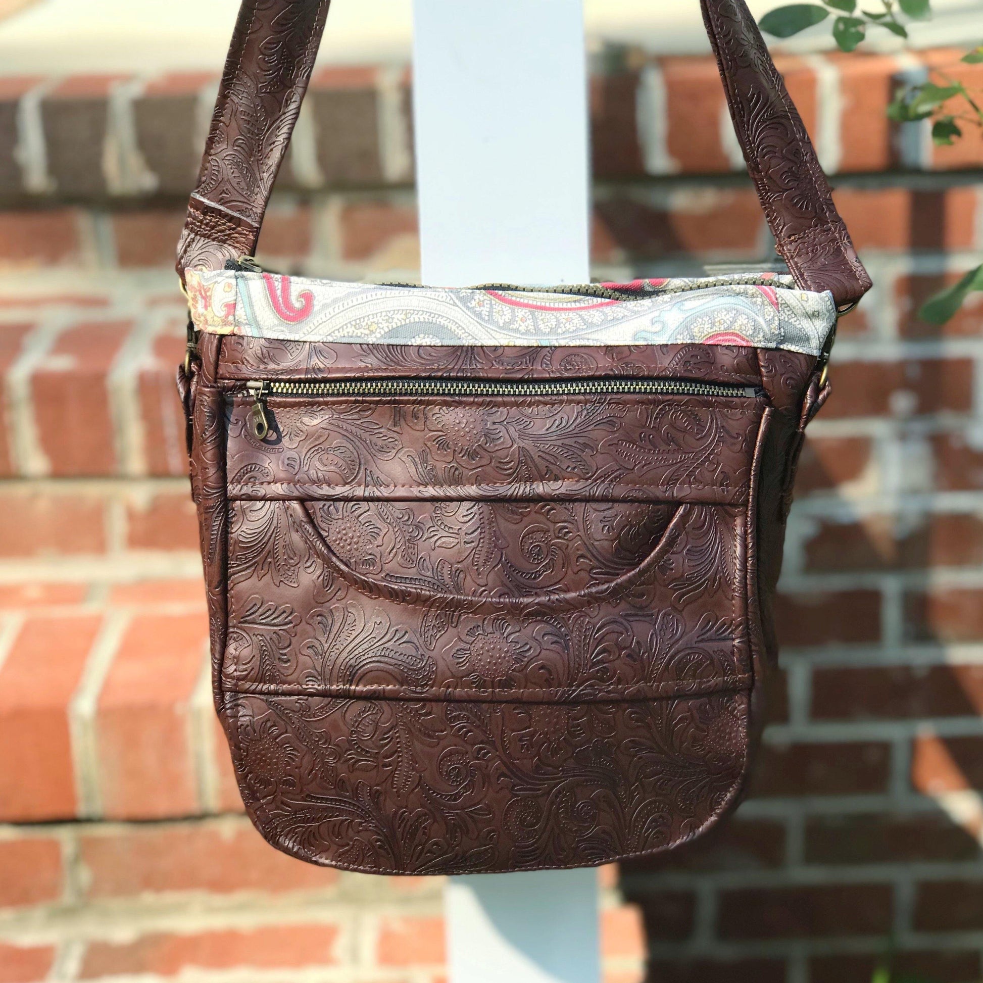 Embossed Faux Leather Casual Bag-Modesty N Mind-Purses,Ready to Ship