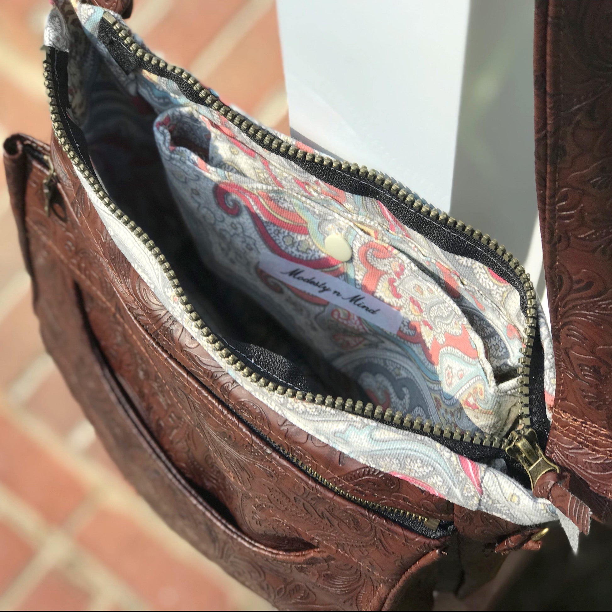 Embossed Faux Leather Casual Bag-Modesty N Mind-Purses,Ready to Ship