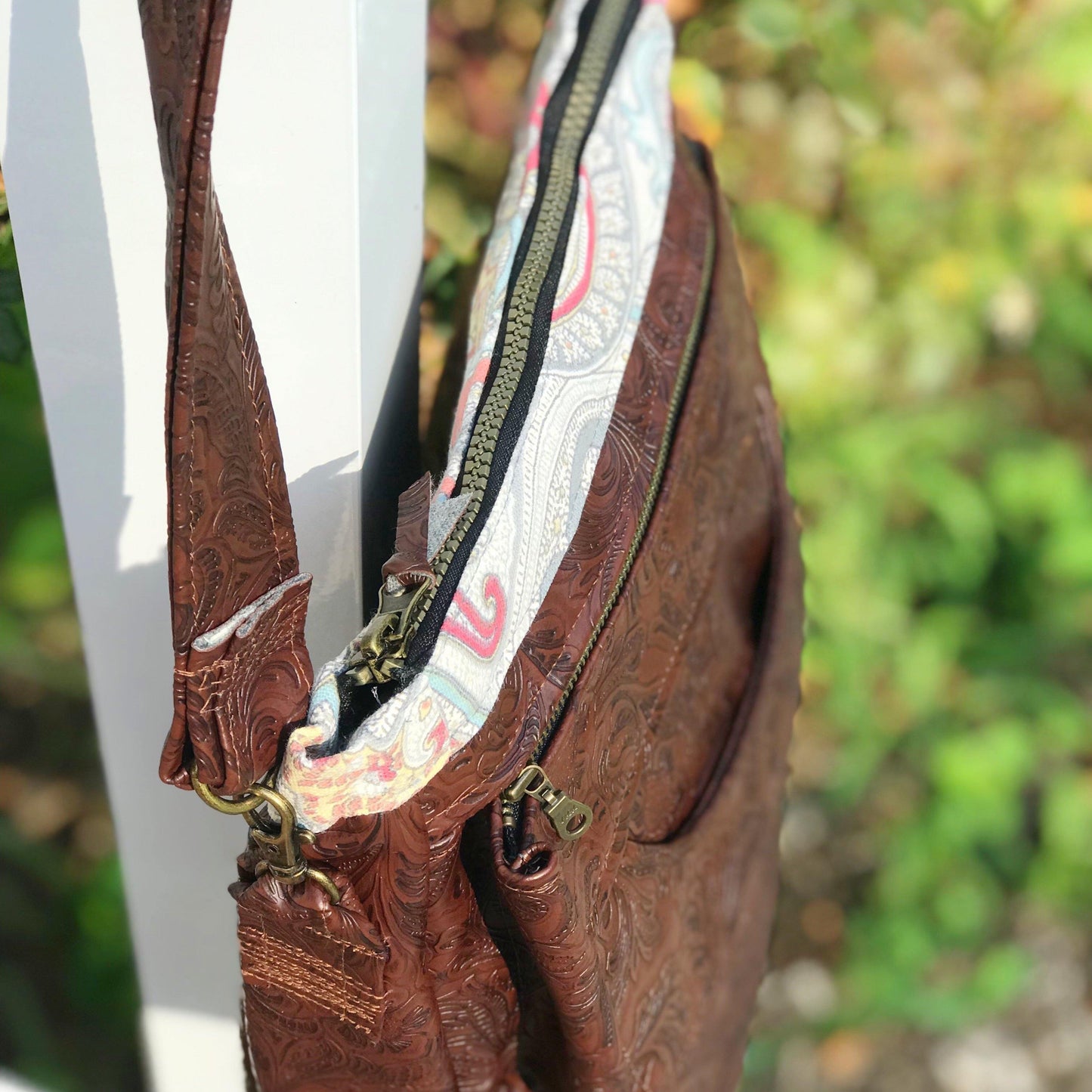 Embossed Faux Leather Casual Bag-Modesty N Mind-Purses,Ready to Ship