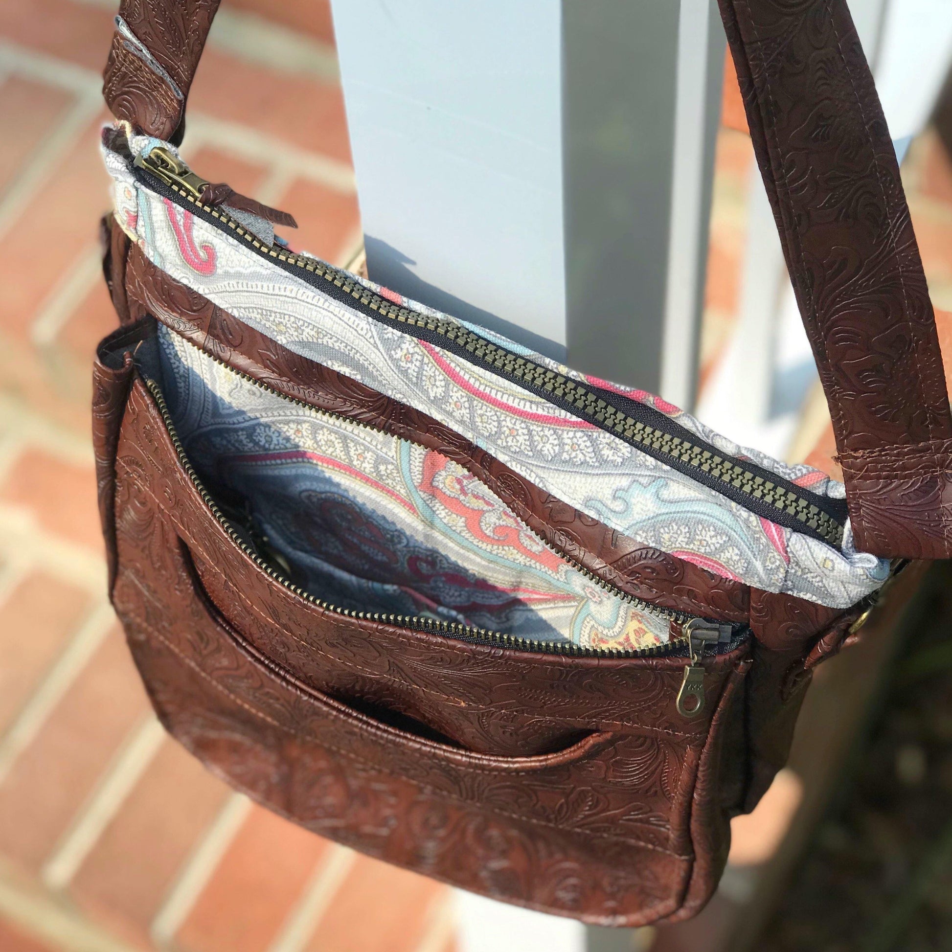 Embossed Faux Leather Casual Bag-Modesty N Mind-Purses,Ready to Ship