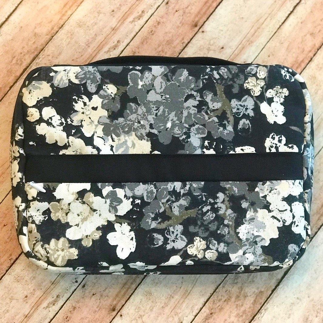 Gray Floral Bible Cover-Modesty n Mind-Bible Covers,Made to Order