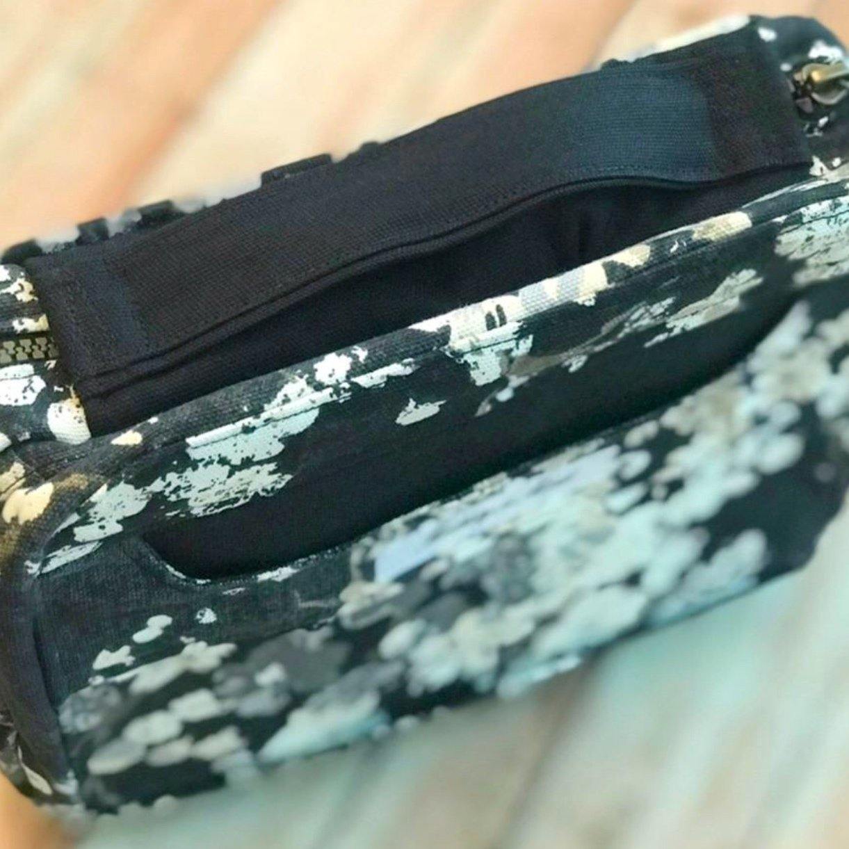 Gray Floral Bible Cover-Modesty n Mind-Bible Covers,Made to Order