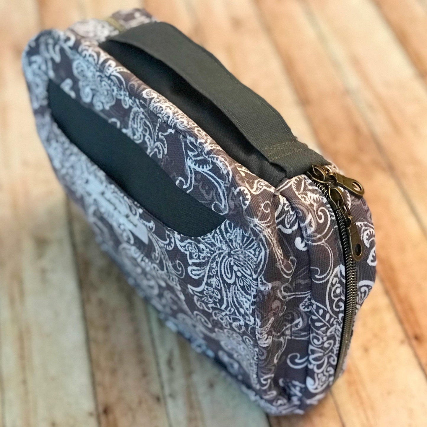 Gray & White Bible Cover