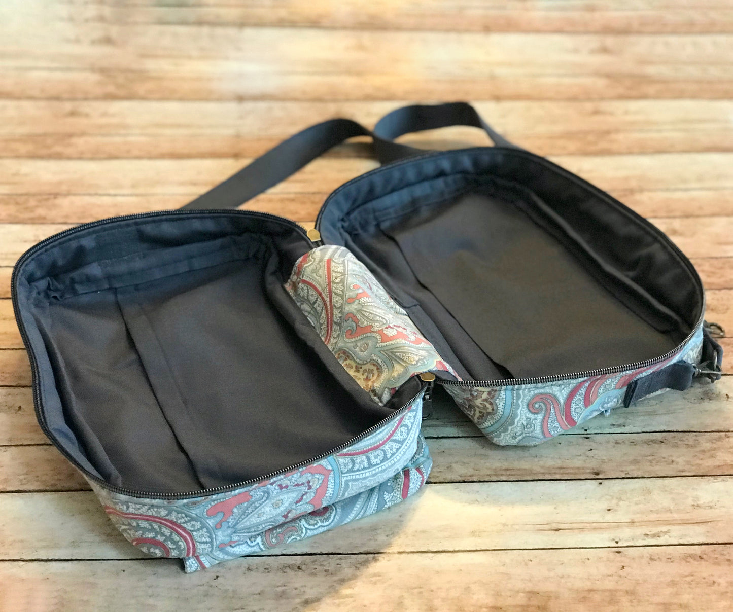 Coral & Gray Bible Bag
