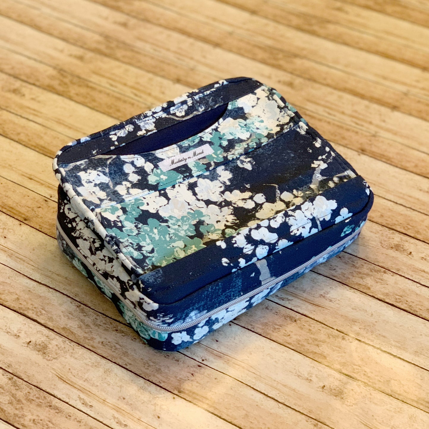 Blue Floral Bible Cover