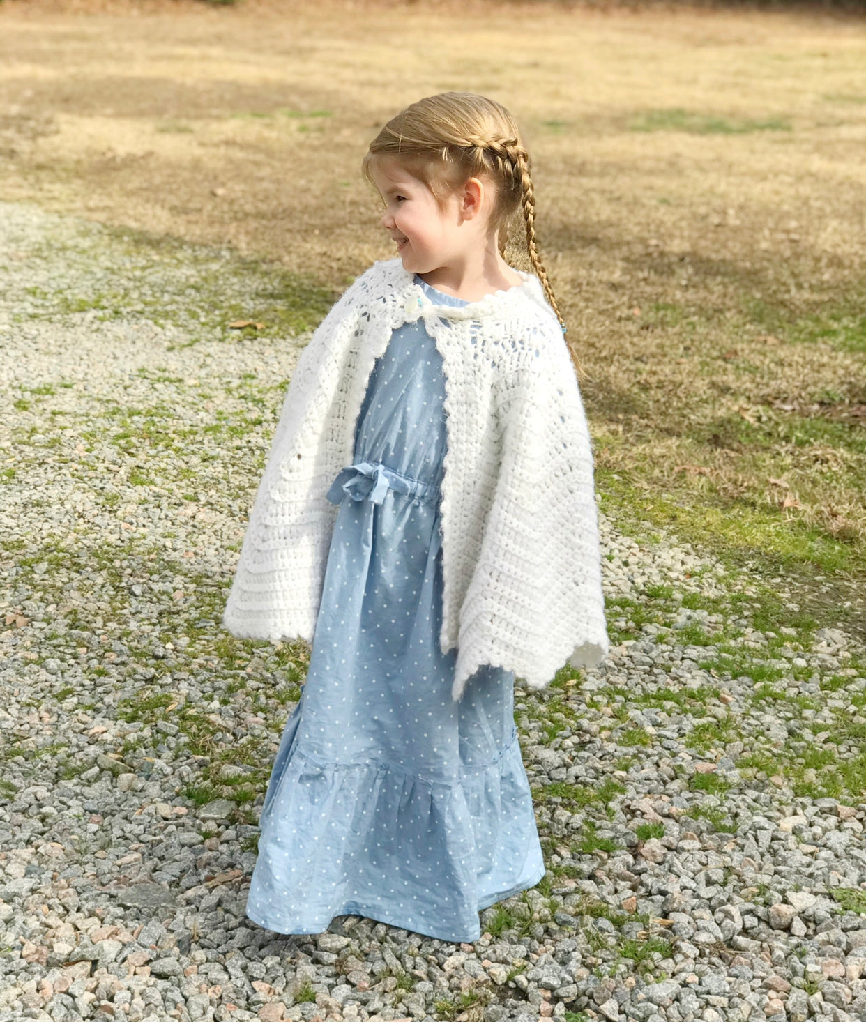 Girls’ Polkadot Modern Prairie Style Dress