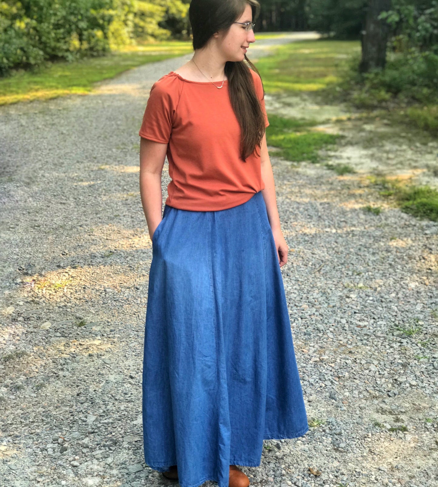 Maxi Length Evelyn Style Skirt