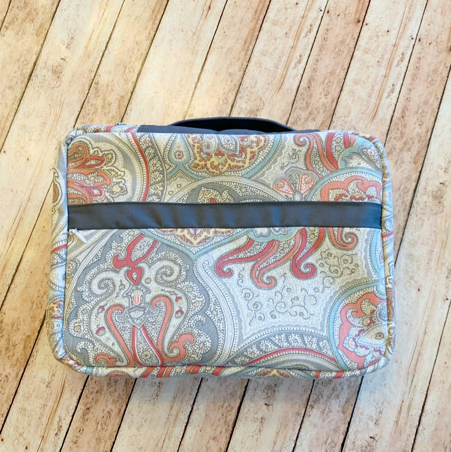 Coral & Gray Bible Cover