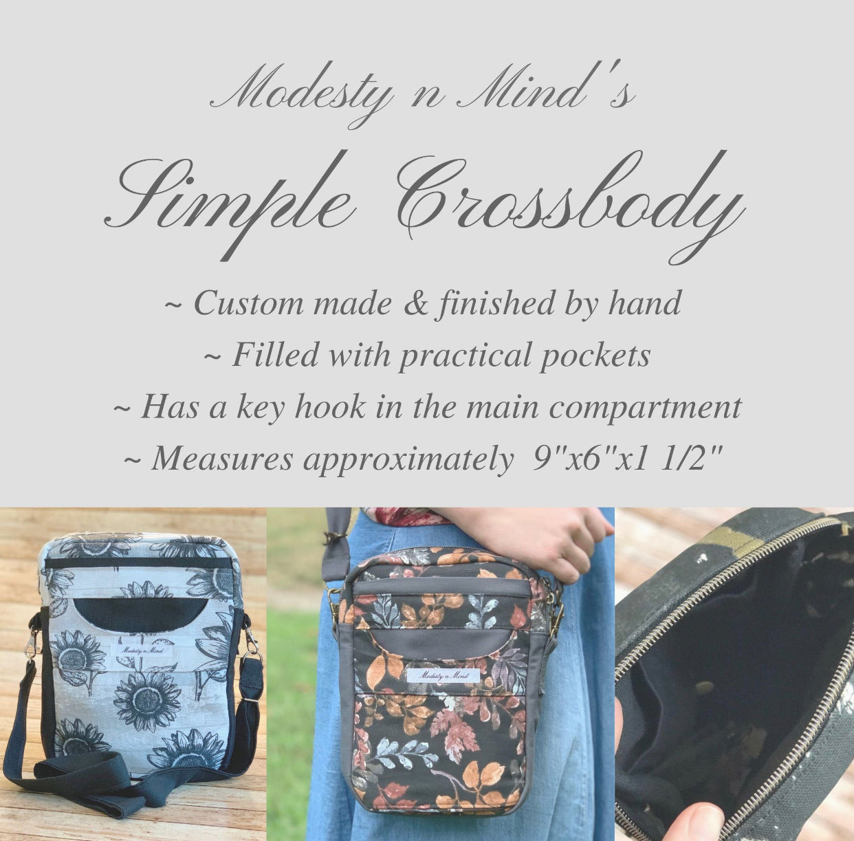 Simple Crossbody in Solid Colors