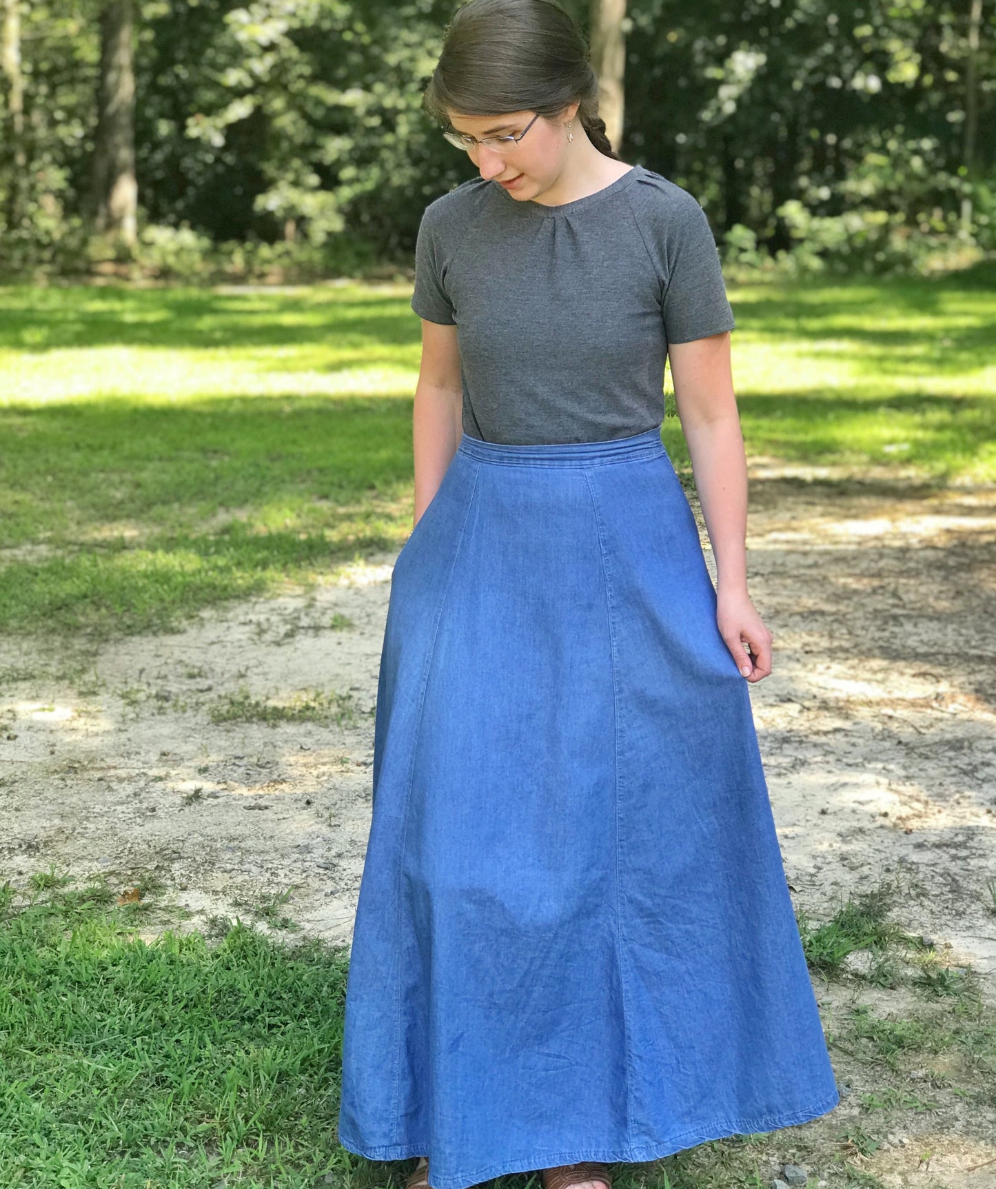 Maxi Length Evelyn Style Skirt