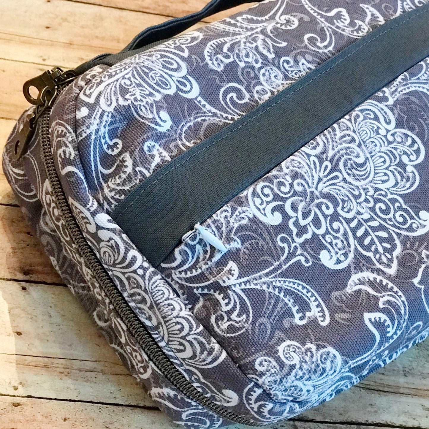 Gray & White Bible Cover