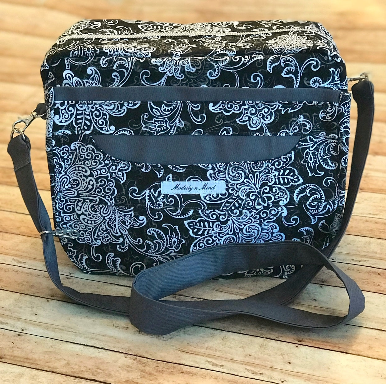 Charcoal & Black Bible Bag