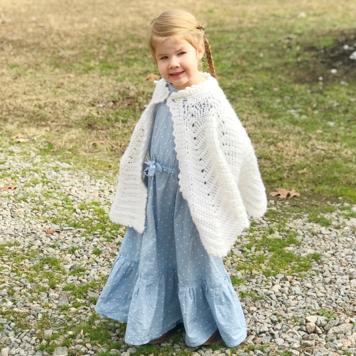Girls’ Polkadot Modern Prairie Style Dress
