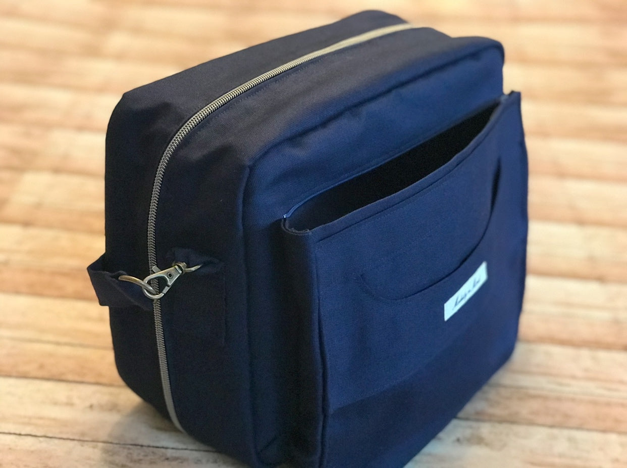 Solid Navy Bible Bag
