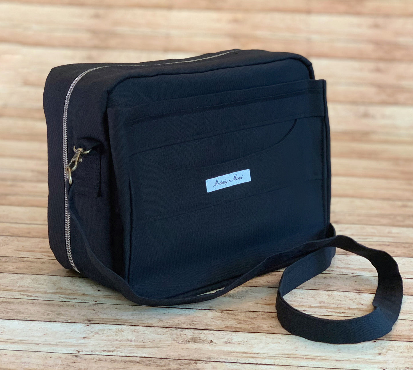 Solid Black Bible Bag