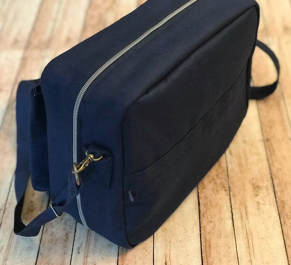 Solid Navy Bible Bag
