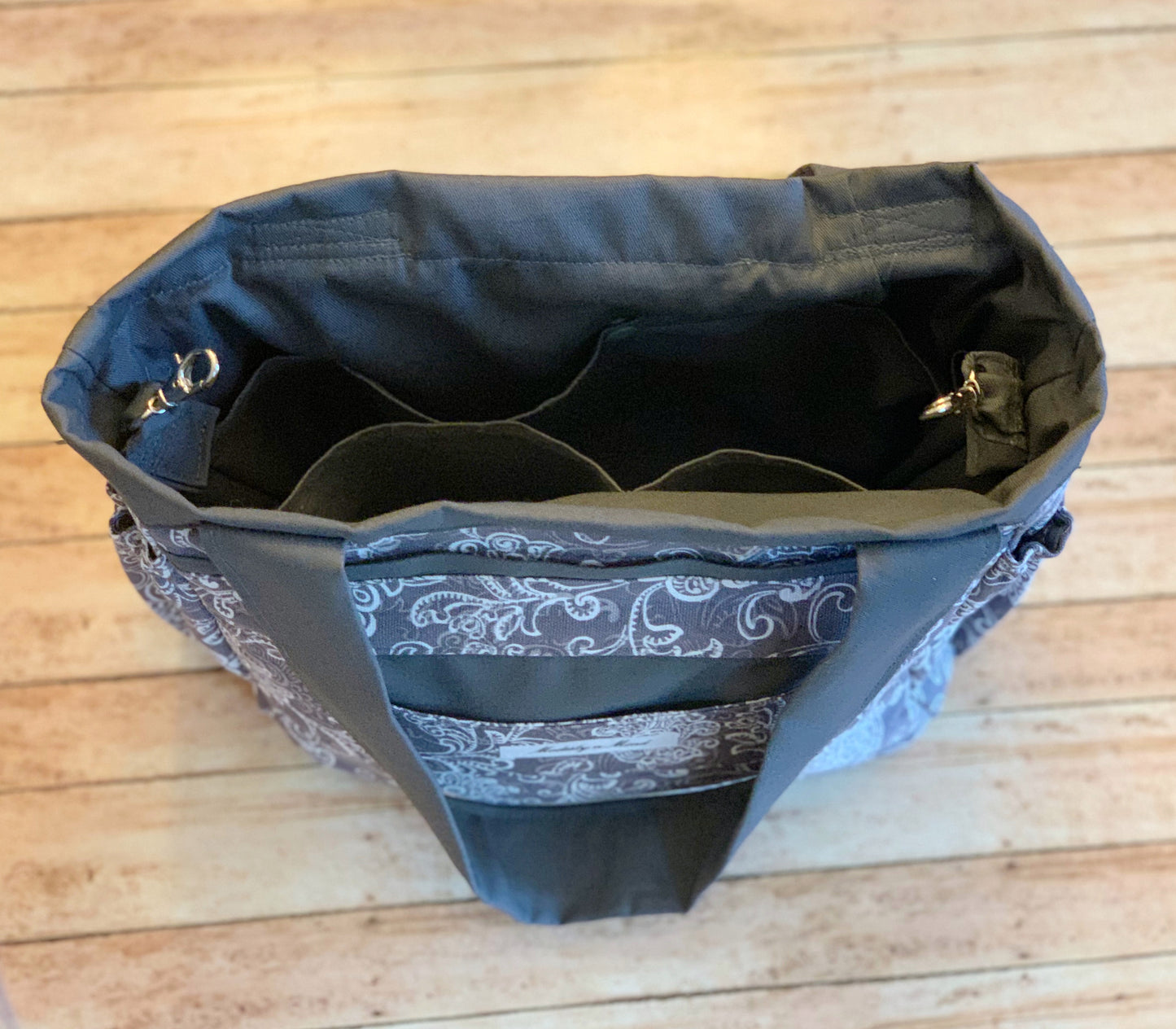 Gray & White Mini Everything Tote