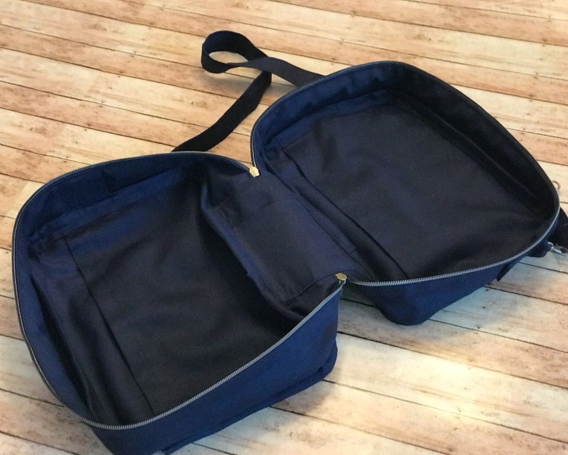 Solid Navy Bible Bag