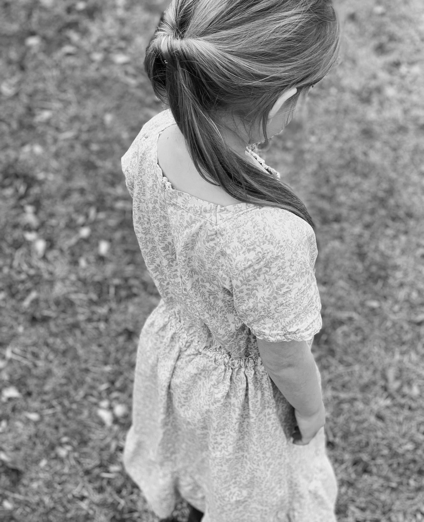 Girls’ Polkadot Modern Prairie Style Dress