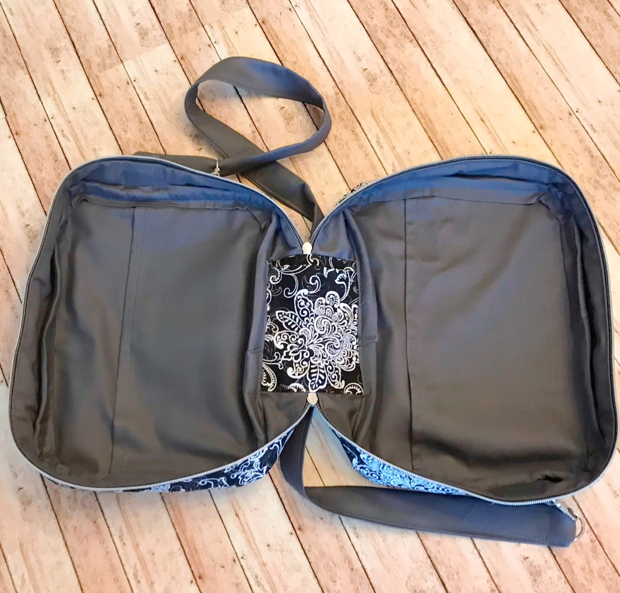 Charcoal & Black Bible Bag