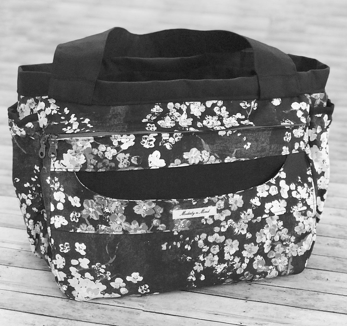 Blue Floral Everything Tote