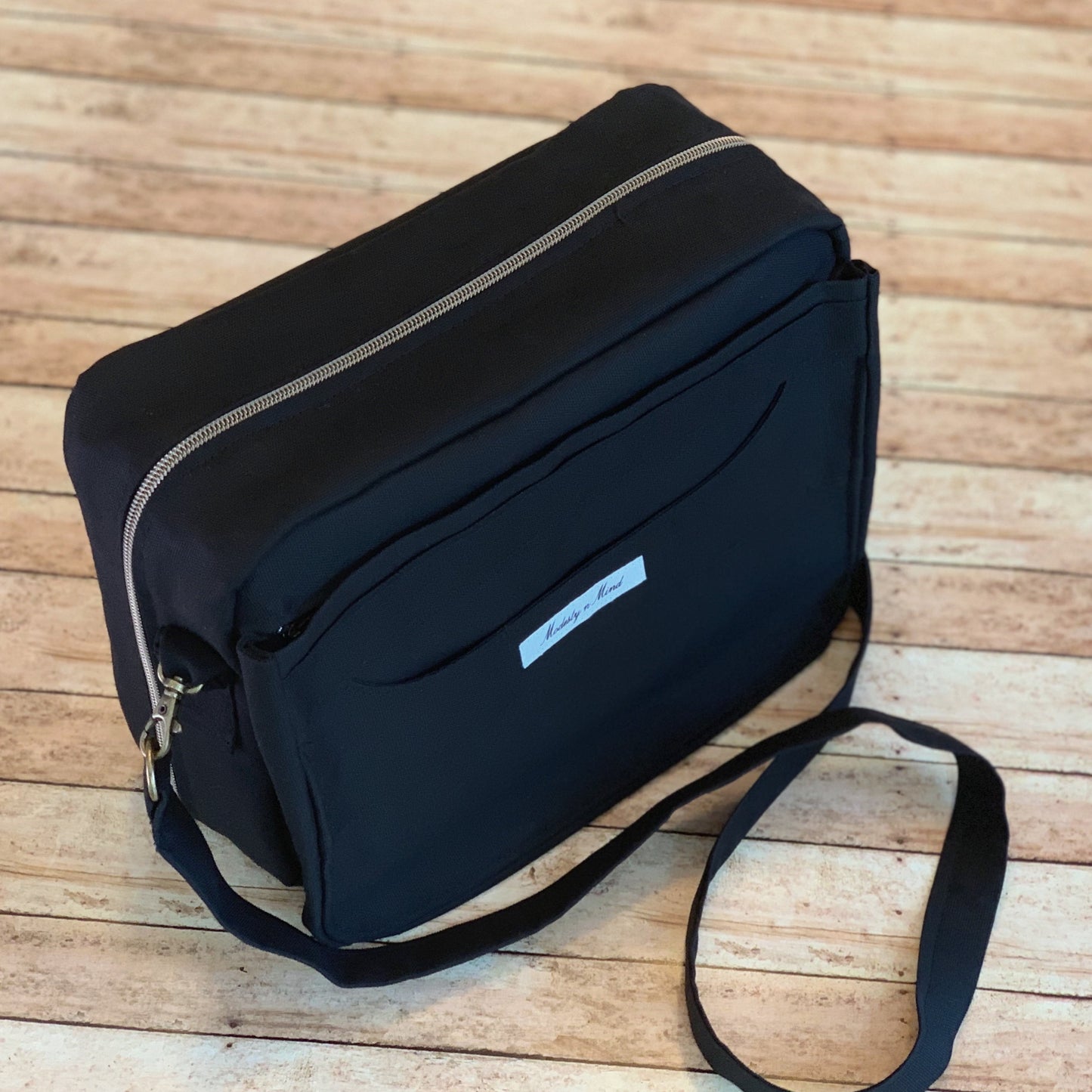 Solid Black Bible Bag