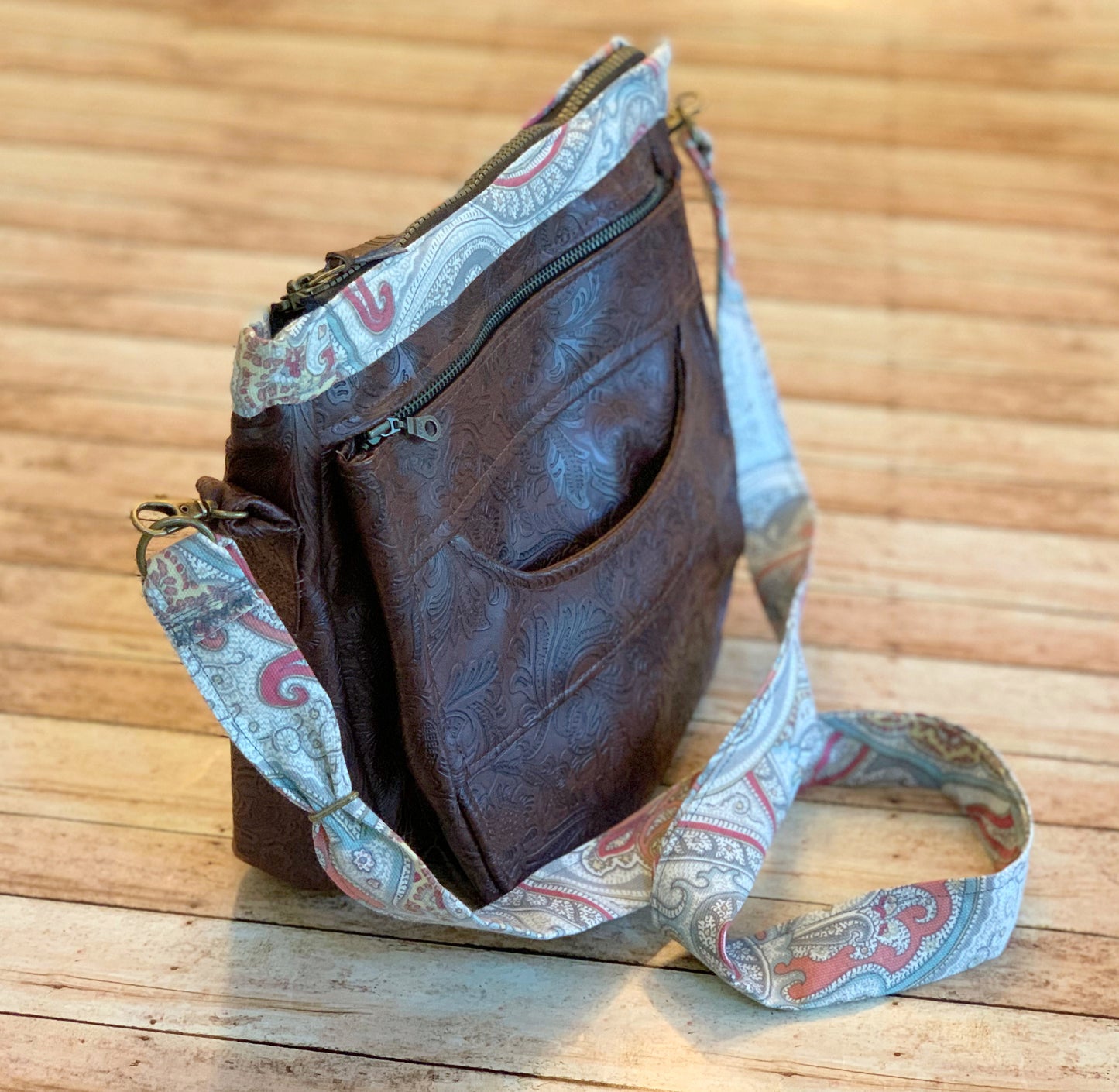 Ready to Ship | Embossed Faux Leather Everyday Crossbody