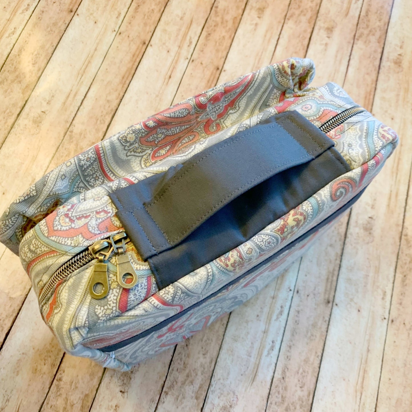 Coral & Gray Bible Cover