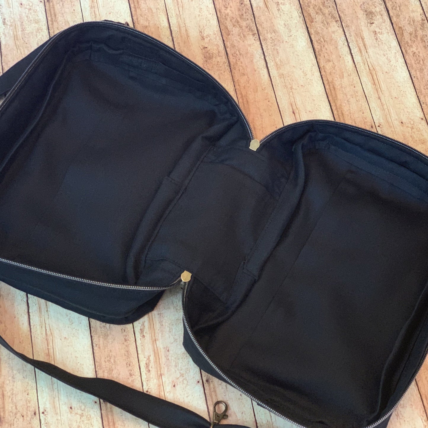Solid Black Bible Bag