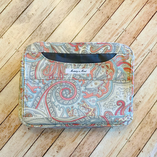 Coral & Gray Bible Cover