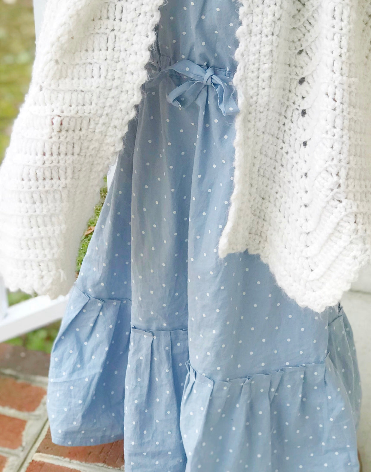 Girls’ Polkadot Modern Prairie Style Dress