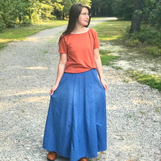 Maxi Length Evelyn Style Skirt