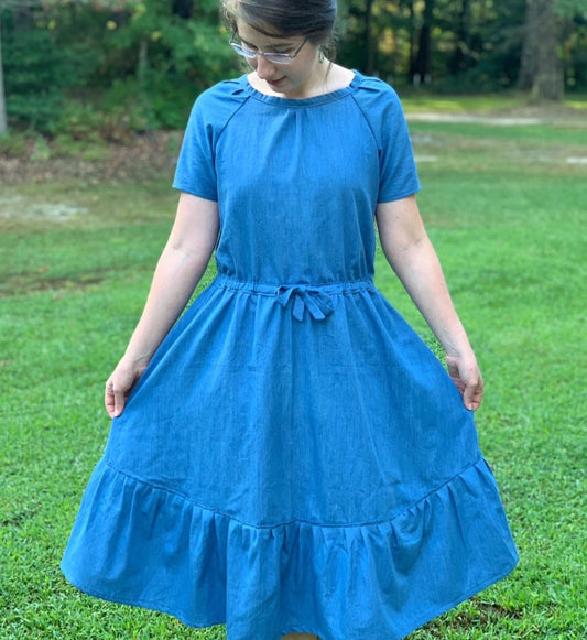 Light Denim Modern Prairie Style Dress