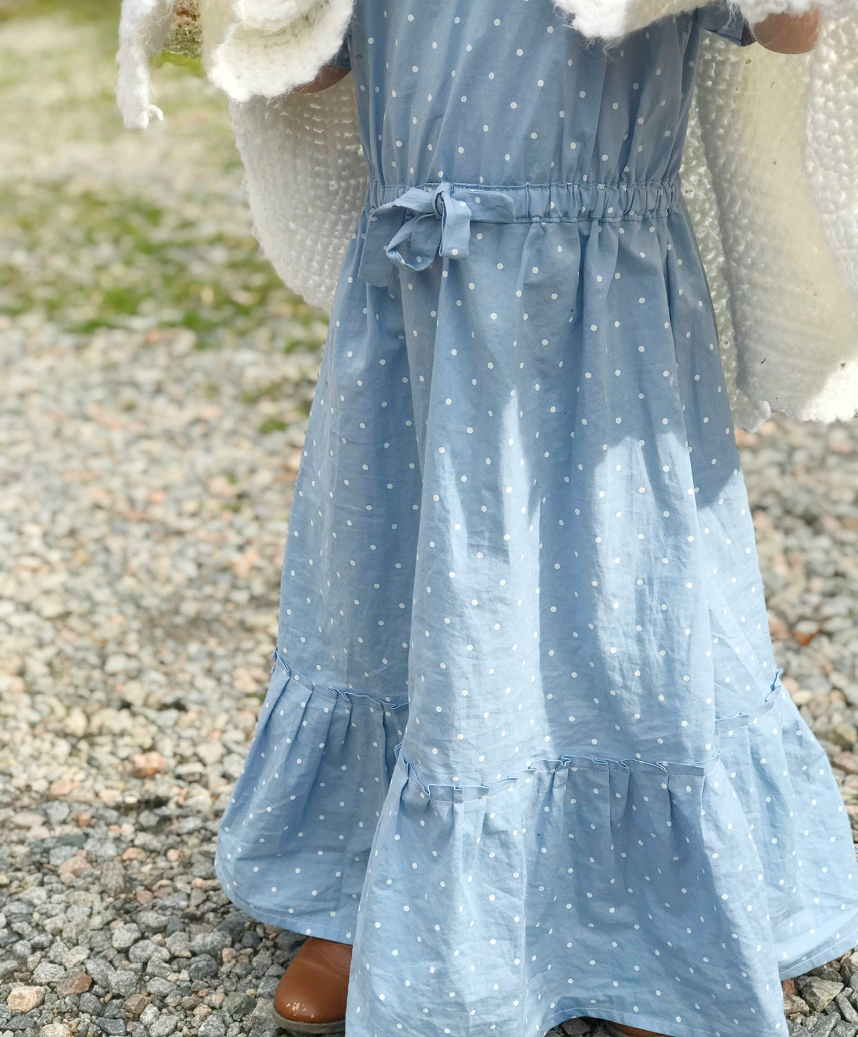Girls’ Polkadot Modern Prairie Style Dress